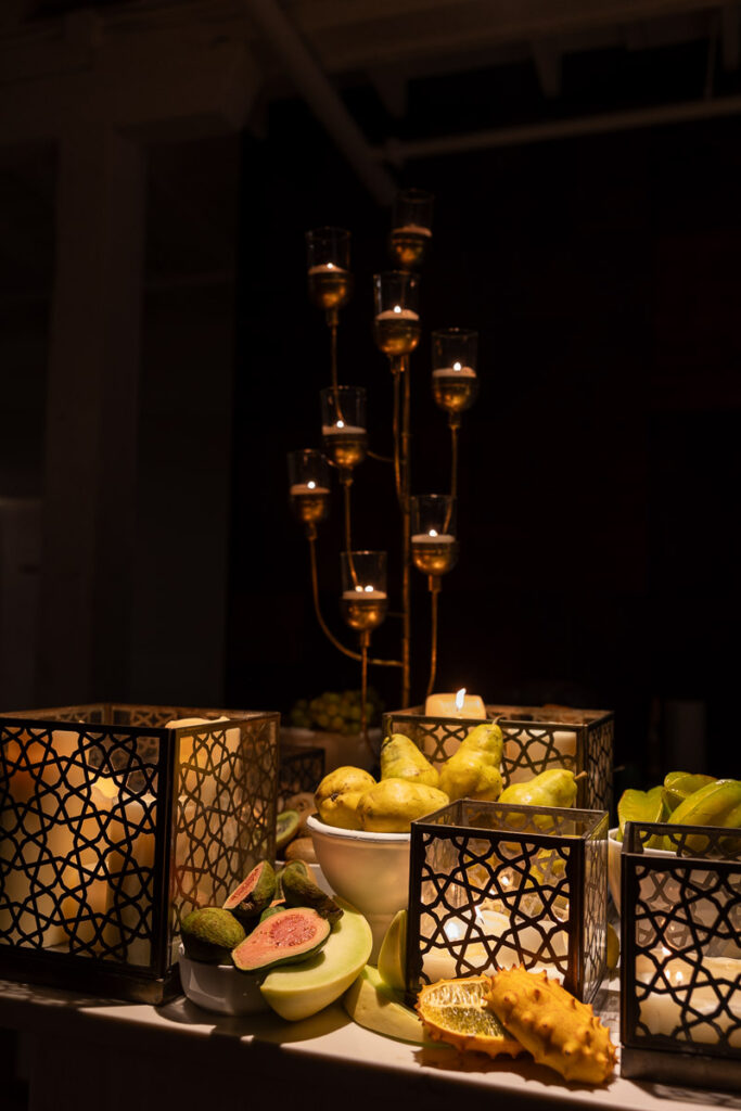 Wedding bar installation, Loft at Liberty Street wedding, floral trends 2024